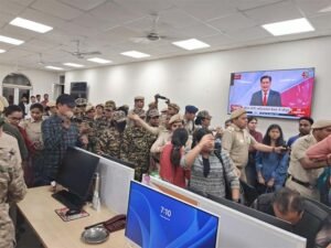 Police harass journalists at news agency office, condemns MA Baby